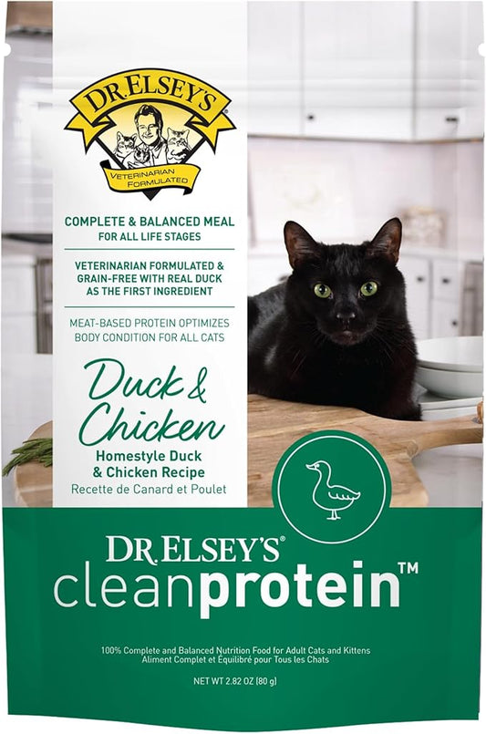 Dr. Elsey's cleanprotein Duck & Chicken Homestyle Recipe All-Meat Pouch (Pack of 12)
