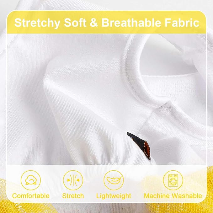 Dog Clothes for Small Dogs Girl, Spring Pet Dress Puppy Princess Tutu Cute Puppy Tulle Dresses Pet Clothes Cat Apparel Chihuahua Yorkshire Outfits (Yellow Pineapple, L)