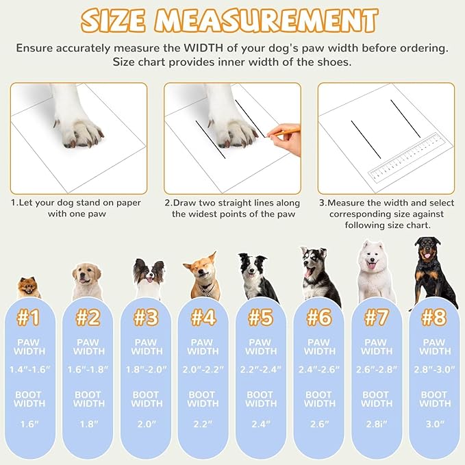 Dog Shoes for Hot Pavement,Dog Boots & Paw Protectors for Large Medium Size Dogs to Prevent Licking,Dog Booties with Reflective for Outdoor,Hiking,Hardwood Floors,Winter Snow(Black Orange,Size3)