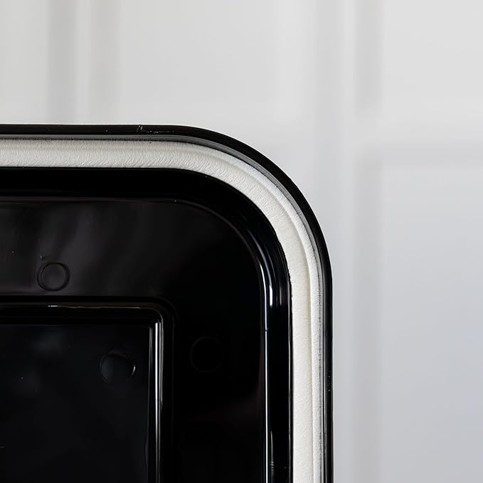 IRIS USA Airtight Dog Food Storage Container, Up to 54 lbs, Attachable Wheels, For Dog Cat Bird and Other Pet Food Storage Bin, Keep Fresh, Translucent Body, Easy Mobility, 2 Pack, Black