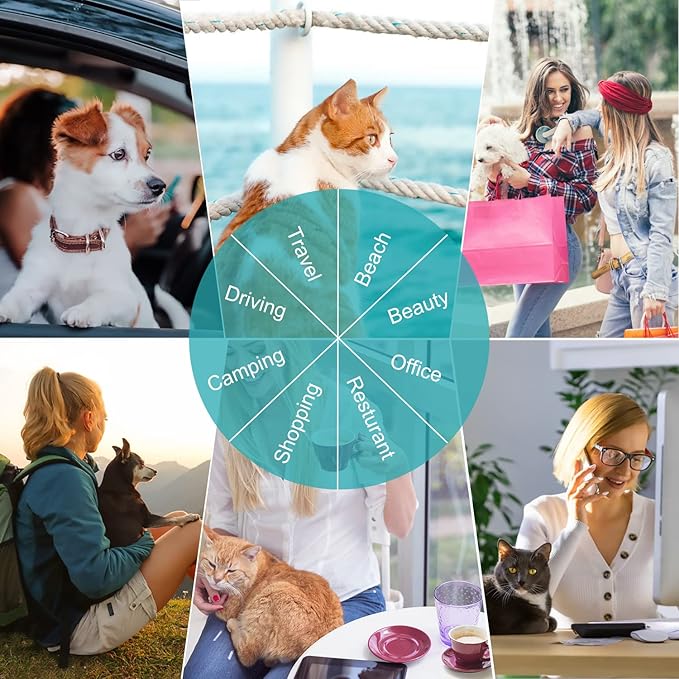 Siivton 4 Sides Expandable Pet Carrier, Airline Approved Soft-Sided Dog Cat Carrier Bag with Fleece Pad for Cats, Puppy and Small Animals (4 Extension Gray_Blue, L:18.0" L x 11.0" W x 11.0" H)