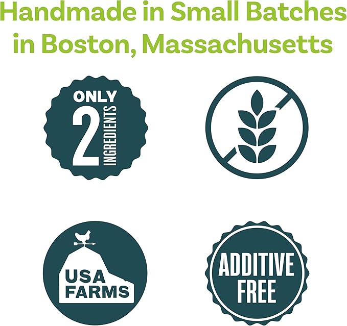 Polkadog Lucky Duck Bone-Shaped Dog Treats, Cat Snacks – All-Natural Pet Treats for Kittens, Puppies – Bite-Sized, Crunchy Snack for Dogs, Cats – 2 Ingredients – 7oz