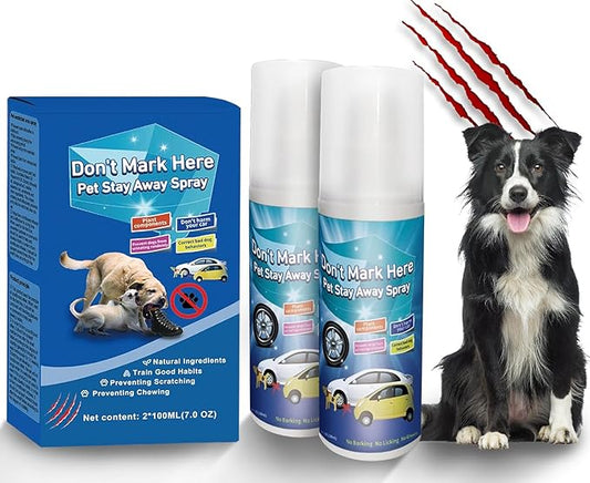 No Chew Spray for Dogs, 2025 Upgrade Spray for Dogs to Stop Chewing, Stop Dog Chewing Spray - Non-Toxic Bitter Deterrent Kit for Chewers, Anti Bite Training Aid (2x100ml) - Blue