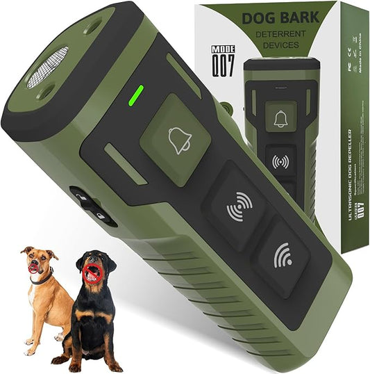 Dog Bark Deterrent Device Ultrasonic Anti-Barking Devices Up to 50FT Long Range & Rechargeable Dog Training Device Safe & Effective Portable Barking Control Devices for Dogs