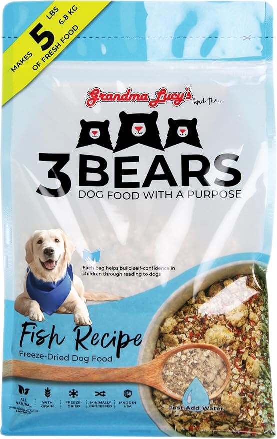 Grandma Lucy's 3 Bears Fish Dog Food - 1lb