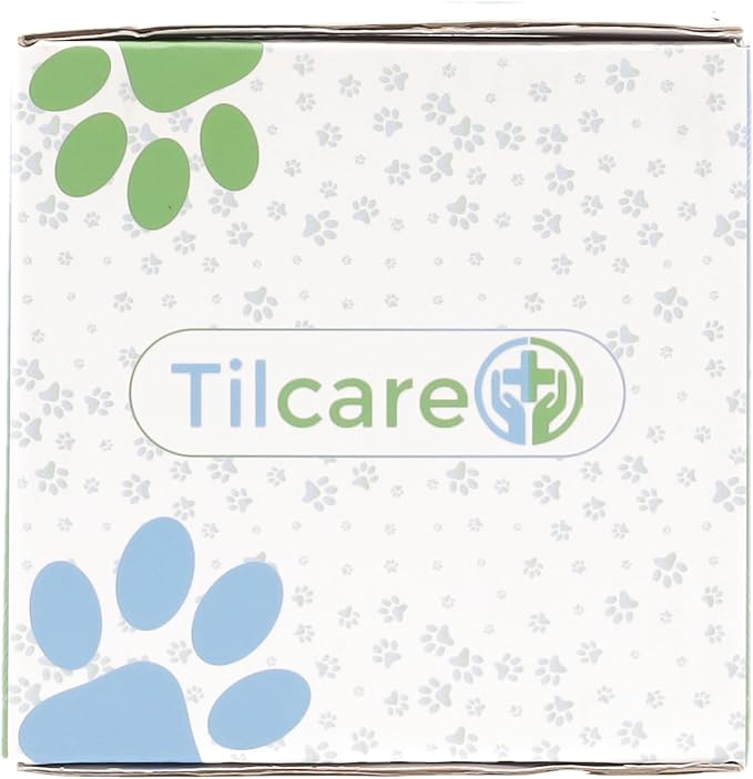 Tilcare Handheld Pet Massager for Dogs and Cats Electric Cat and Dog Massage Tool - Head and Back Scratcher for Relieving Tension, Tight Muscles and Stiffness with Four Rotating Massage Heads