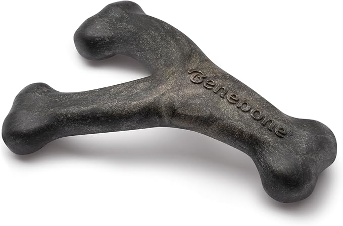 Benebone Pumpkin Spice Wishbone – Limited Edition Flavor, Durable Dog Chew Toy for Aggressive Chewers, Made in USA, Small