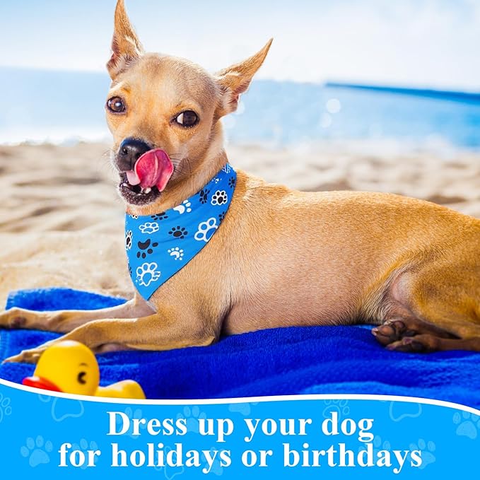 Sanwuta 72 Pcs Dog Bandana Bulk Washable Puppy Triangle Scarfs Cat Bandanas Adjustable Soft Cute Pet Triangle Bibs Accessories for Small Medium Dogs Cats Pets Costume(PET Pattern)