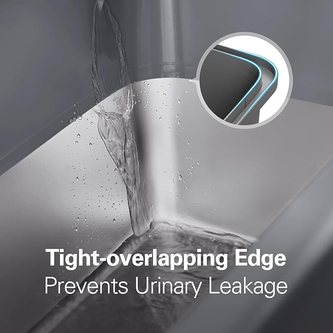 Zarler Stainless Steel Litter Box for Kittens, Small Cat Litter Box 17" L x 13" W x 11.8" H, Metal Kitty Litter Boxes with High Sides, Pink (Non-Sticky, Easy to Clean, Anti-Urine Leakage)