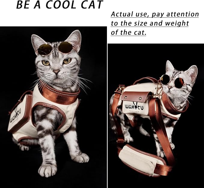 Dog Lift Harness Dog Carrier VES Harness Adjustable Leash with Small Puppy Treat Bag,Fits Most Cars,L