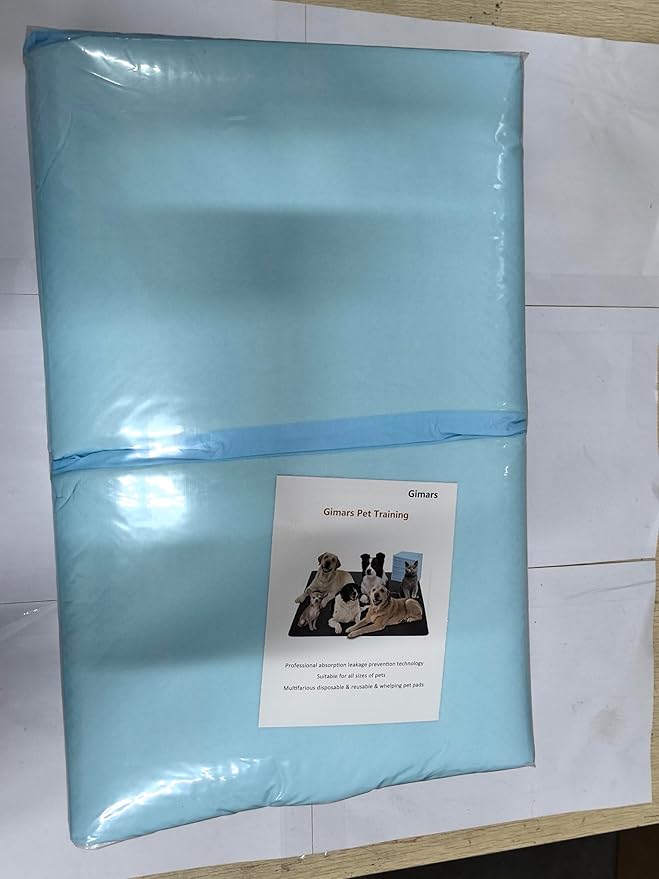 Gimars XXL 30“x36” Thicken 6 Layers Ultra Absorbency Dog Pee Pad Extra Large 3S Quick Dry Leakproof Disposable Urine Pads for Dogs, Cats, Rabbits Pets
