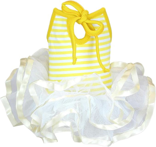 Parisian Pet Ballerina Dog Dress Yellow