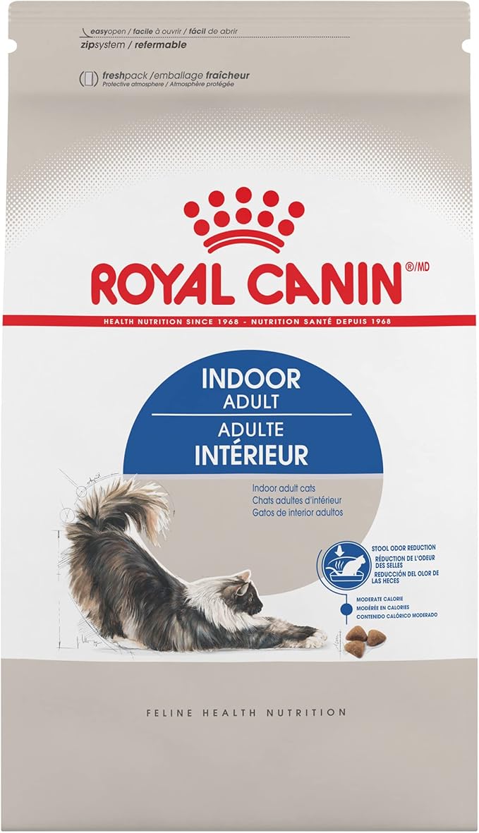 Royal Canin Feline Health Nutrition Indoor Adult Dry Cat Food, 3 lb Bag