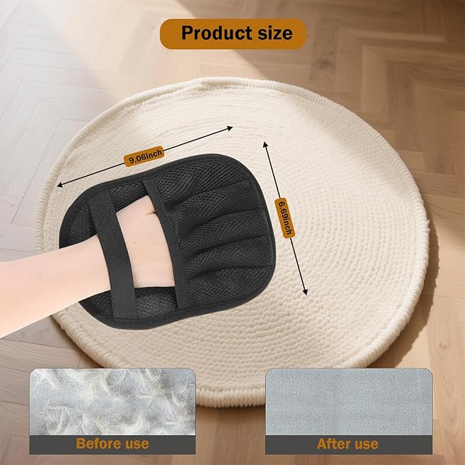 Pet Hair Removal Glove with Electrostatic Technology, Pet Hair Gloves for Dogs and Cats, Washable Pet Hair Remover Tool for Sofas, Carpets, Car Seats and Bedding