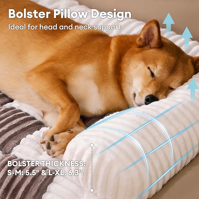 FUNNY FUZZY Pet Couch Covers for Sofa, Large Dog Couch Bed Cover Cream Square Plaid Washable Pet Mat for Furniture Protector Sofa Cover for Dogs, Large, Light Brown