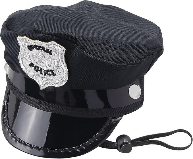 Yewong Pet Police Costume Accessory Set Dog Cat Police Hat Badge Sunglasses Pet Police Dress Up Kit for Halloween Christmas Cosplay Role Play Fancy Dress (Set-B)