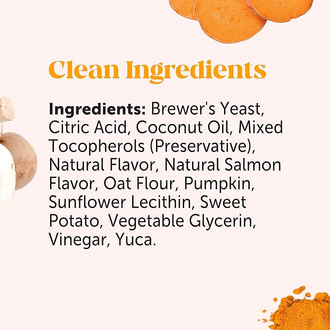 Pet Honesty Dog Allergy Support Chews Max Strength, Omega 3 Salmon Fish Oil, Probiotic Supplement for Anti-Itch and Seasonal Allergies