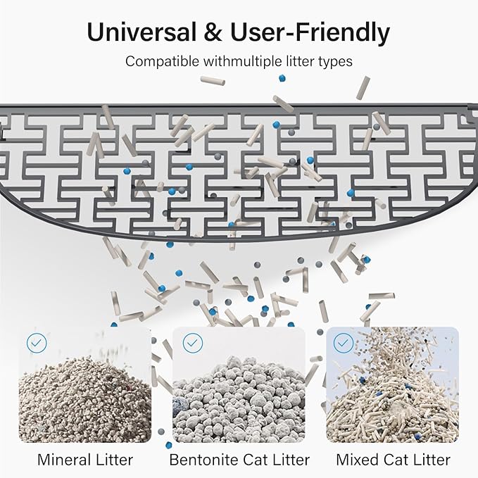 Self Cleaning Litter Box, LAGBY G1 Automatic Litter Box for Cats, Large Robot Cat Litter with Odor Control Anti-Pinch Safety Protection Included Liners and Mat