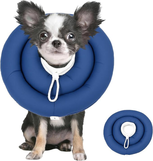 Soft Dog Cones, Recovery Dog Donut Collar After Surgery- Cone of Shame Alternative, Pet Elizabethan E-Collar Anti-Bite Lick Wound Healing Adjustable for Small Large Medium Dogs-BARDIMIES