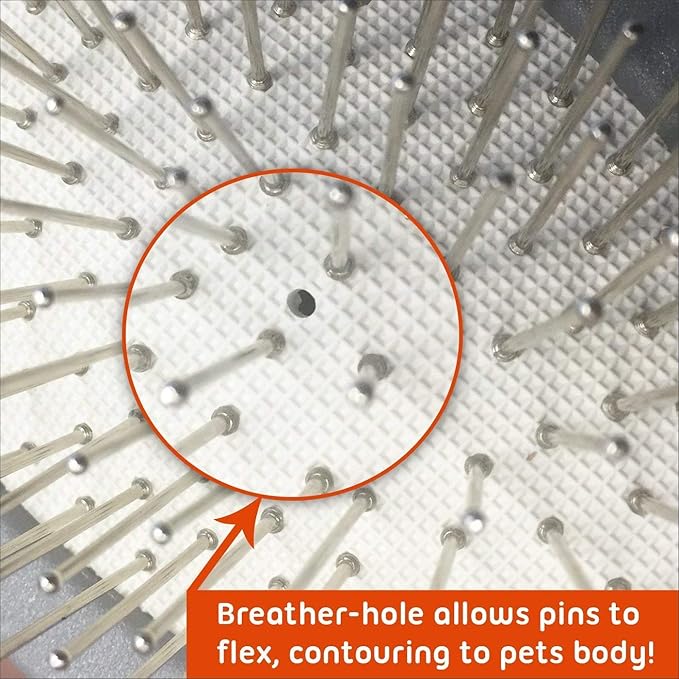 GoPets Pet Grooming Kit Bundle With 2 Sided Pin and Bristle Comb + Professional Self-Cleaning Slicker Brush for Dogs and Cats