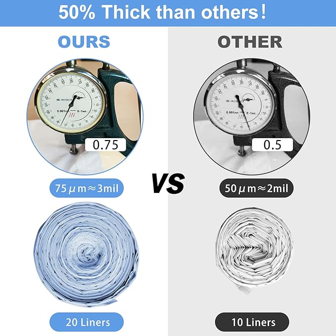 ELEGX 60 Count Litter Box Liners Bags, 3MIL Extra Thick Heavy Duty,27.1" x 12.9" Compatible with Neakasa M1, PetPivot AutoScooper 11 Open-Top Automatic Self-Cleaning Cat Litter Robot Box