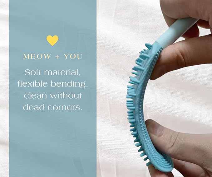 Cat Brush,Soft Cat Brush,Pet Brushes for Shedding,Soft Comb, Short or Long Haired Cats,Pet Grooming,Bath and Massage Brushes(3 pcs)