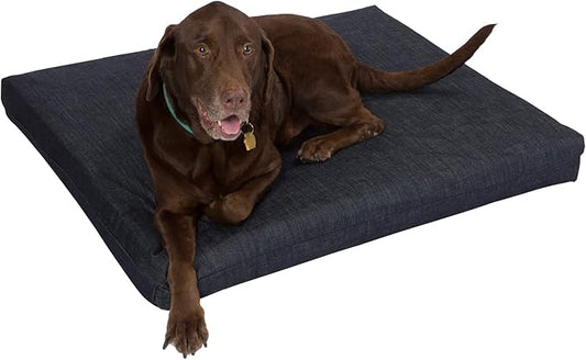 Pet Support Systems Orthopedic Dog Bed - Gel Memory Foam Pet Bed, Luxury Washable Dog Bed for Sleeping and Support (Removable Cover, Large Blue Dog Bed)