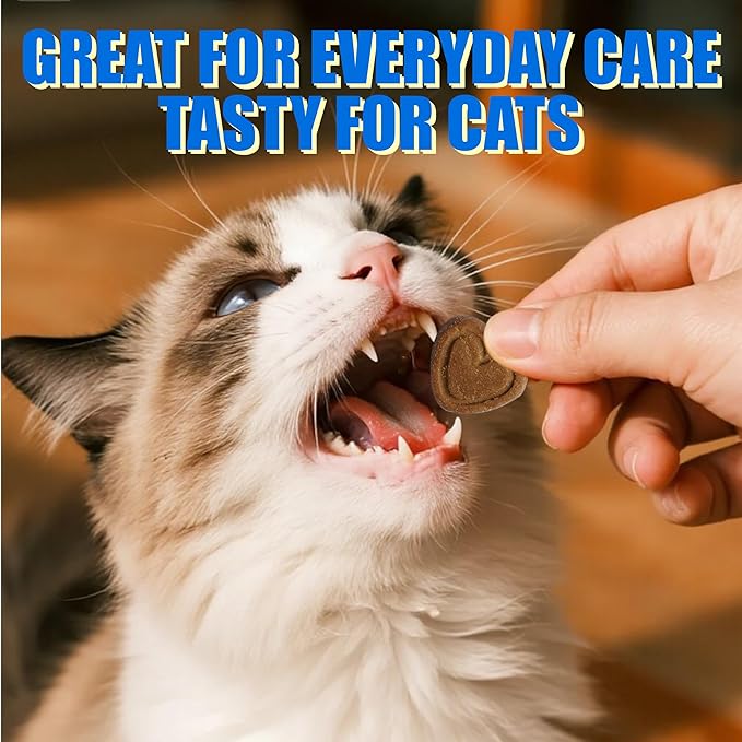 Just Try Coenzyme Q10 coq10 Bites for Cats - Advanced q10 & Taurine Cat Treats for Feline Heart Health - Chicken Flavored Soft Chews - Supports Heart Function - 300 Count