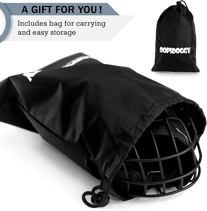 OOPSDOGGY Metal Pitbull Dog Muzzle Reflective Leather Mask Secure Wire Basket Muzzle for Large Sized Dogs Amstaff Soft Cage Muzzle to Prevent Biting Chewing with Adjustable Straps (Camel, Pitbull)