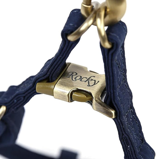 Angie and Allie Organic Cotton Personalized Step in Dog Harness,Custom Dog Halter Vests,Adjustable No Pull Canine Halter Harness for Small Medium Large Dogs