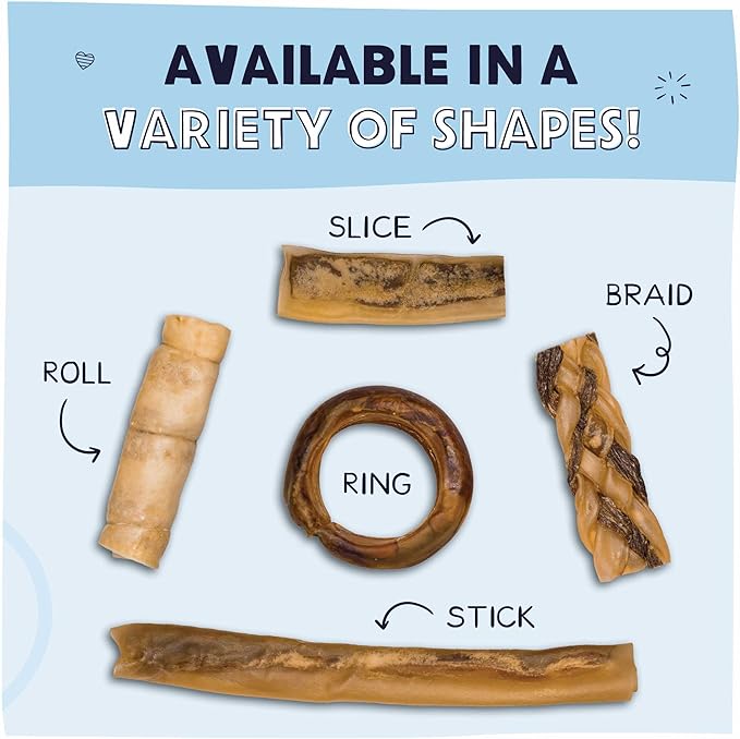 Pawstruck 2-in-1 Collagen Wrapped Jerky Natural Treats for Dogs - 5 Rings - Limited Ingredient Grain Free for Small, Medium, and Large Dogs