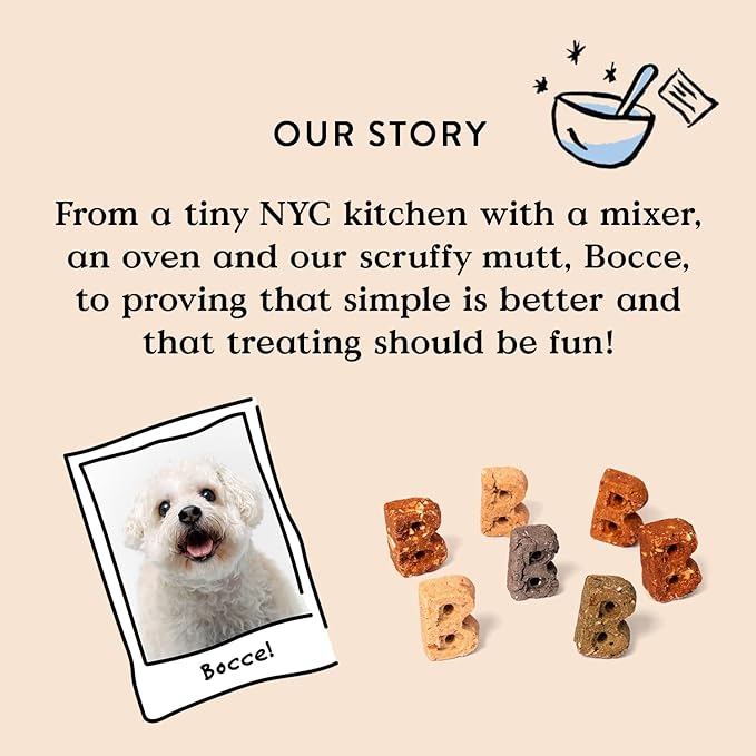 Bocce's Bakery Berry Smoothie Wellness Treats for Dogs, Wheat-Free Everyday Dog Treats, Made with Real Ingredients, Baked in The USA, All-Natural Soft & Chewy Cookies, 12 oz