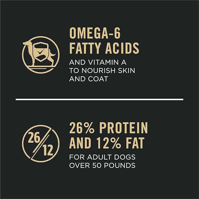 Purina Pro Plan Large Breed Dry High Protein Dog Food with Probiotics for Dogs, Beef and Rice Formula - 18 lb. Bag