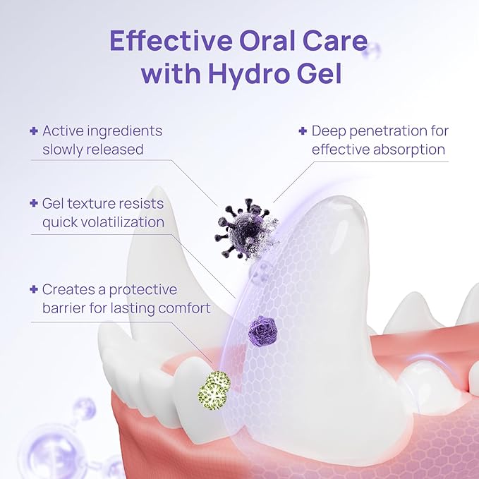 HICC PET Teeth Cleaning Gel for Dogs and Cats, Vet-Recommended Dog Dental Care Toothpaste Alternative for Breath Freshener, Ggingivitis Treatment, Prevent Infection, Plaque & Tartar Remover, 2 Fl Oz