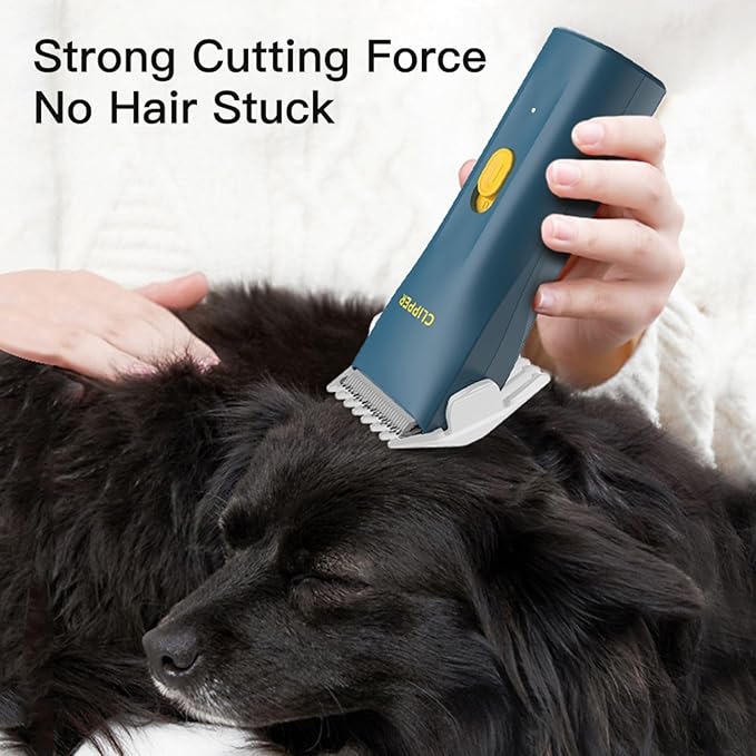 Dog Grooming Cilppers,Handy & Powerful Pet Electric Hair Trimmer Kits Waterproof Cordless Rechargeable Grooming Shavers for Small Dogs and Cats Green
