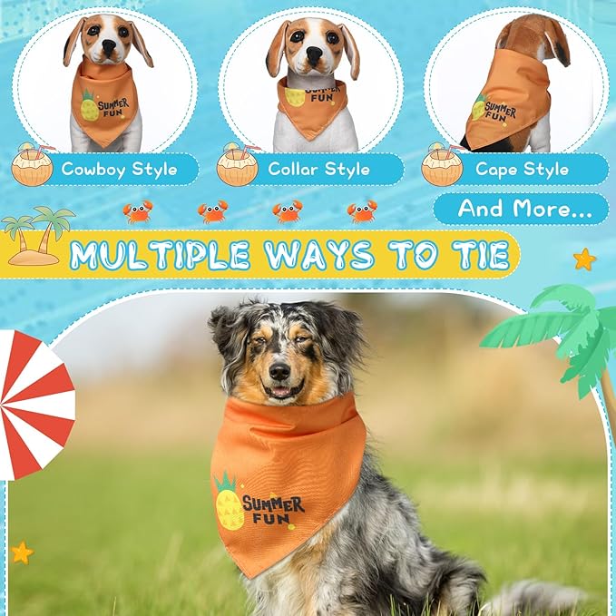 100 Pcs Dog Bandana Bulk with Sayings Summer Pet Triangle Scarf Bibs Washable Puppy Kerchief Adjustable Grooming Supplies for Small Medium Large Dog Cat Costume Accessories