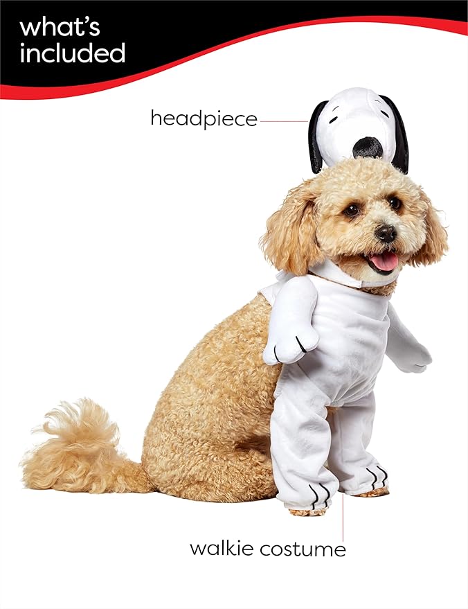 Peanuts: Snoopy Pet Costume for For Dogs or Cats by Rubies, Large