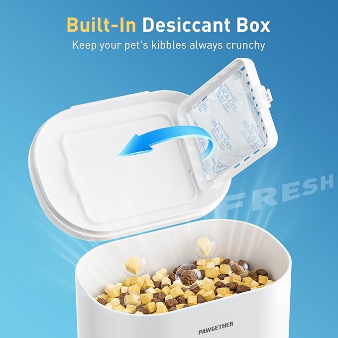 PAWGETHER® 2 Pack Gravity Cat Feeder and Water Dispenser 1 Gallon/3.5L Automatic Cat and Dog Feeder and Waterer with Pet Food Bowl for Puppy Kitten