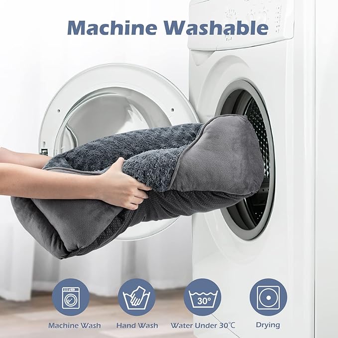 INVENHO Dog Bed Medium Size Dog, Orthopedic Warming Soft Calming Sleeping Puppy Bed Durable Pet Bed with Anti-Slip Bottom