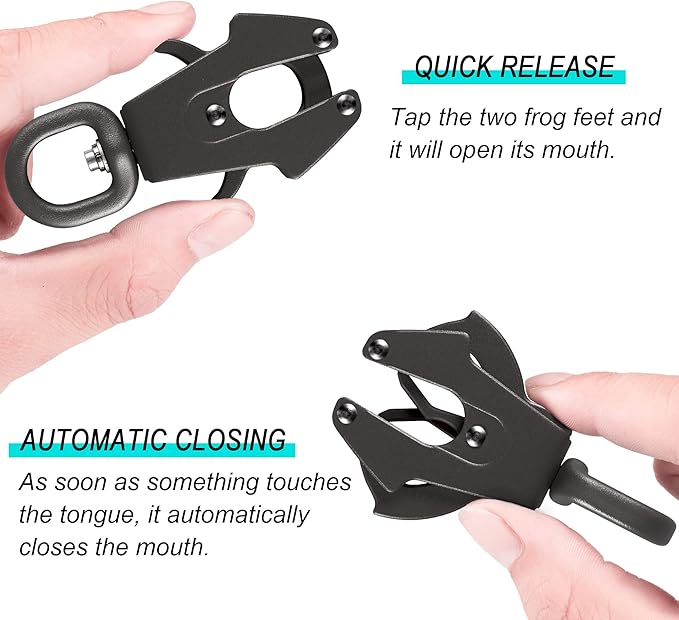 GEIT 2/4/5/6FT Dog Leash, Heavy Duty Rope Leashes, Reflective Nylon Pet Lead with Aluminum Quick Release/Locking Tactical Frog Clip for Small Medium and Large Dogs, Black, 1/2 inch