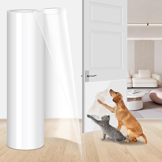 Anti Cat Scratch Furniture Protector, Cat Couch Protector, Anti Scratch Furniture Protector, Protector Pads for Furniture for Couch,Doors&Wall(7.87"X 98.5")