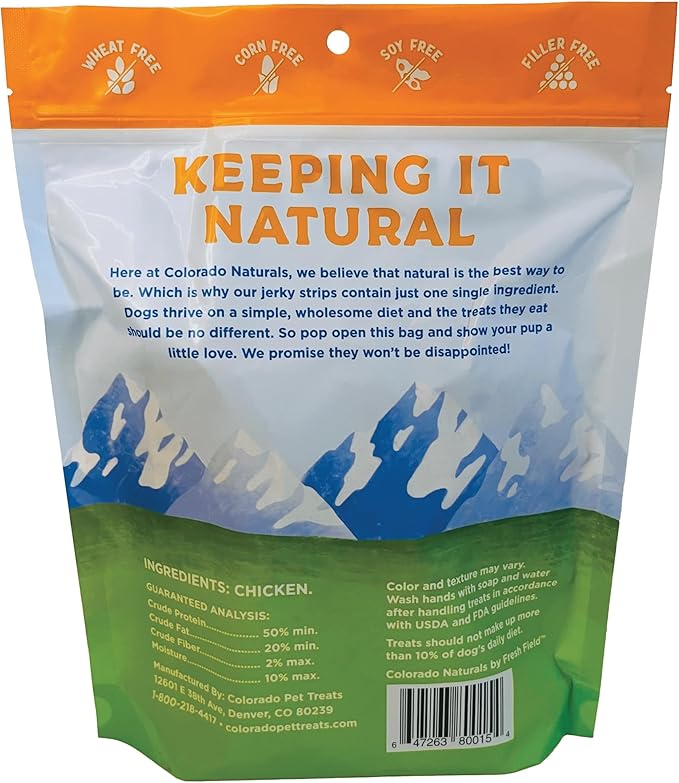 Chicken Jerky Strips Dog Treats, 16 oz – All-Natural, Made in USA, No Fillers or Preservatives – Promote Bone and Joint Health