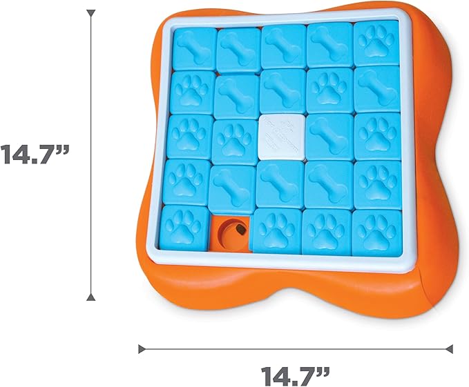 Outward Hound Nina Ottosson Challenge Slider Interactive Treat Puzzle Dog Enrichment Toy, Level 3 Advanced, Multicolored