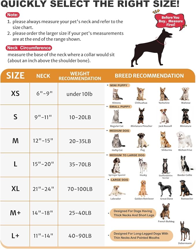 MIDOG Inflatable Dog Cone Alternative for After Surgery - Soft Protective Donut Collar Prevents Licking, Comfortable Recovery E-Collar Alternative for Small Medium Large Dogs (Strawberry,L)