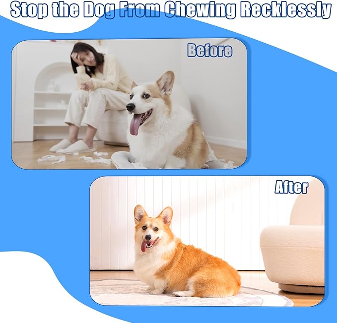 No Chew Spray for Dogs 2 Pack (100ML) Natural Ingredients Bitter Apple Spray for Dogs Alcohol Free Deterrent Spray to Stop Chewing Barking Marking and Nibbling (Blue)