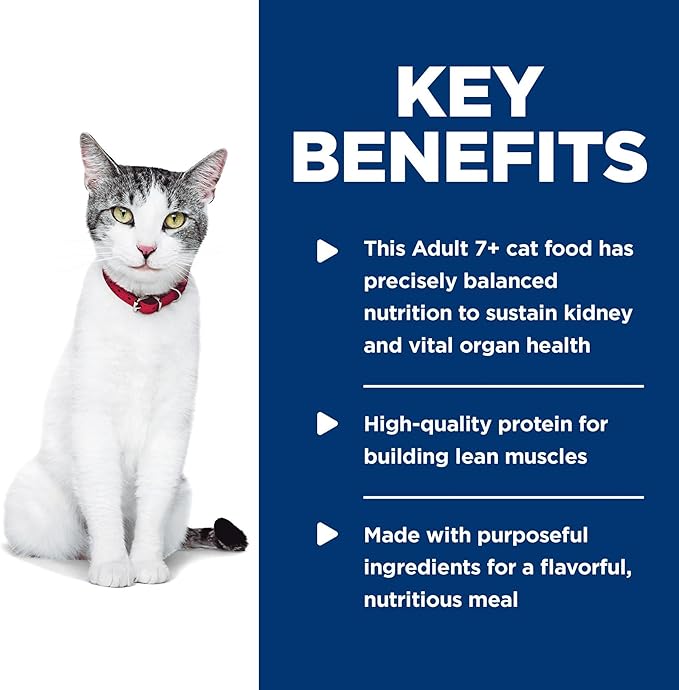 Hill's Science Diet Healthy Cuisine, Senior Adult 11+, Great Taste, Wet Cat Food, Seared Tuna & Carrot Stew, 2.8 oz Can, Case of 24