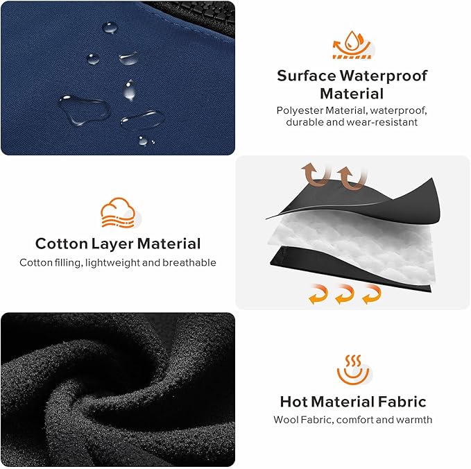 Dog Winter Coat with Harness Built-in | Waterproof Dog Jacket with Zipper & Fleece Lining | Reflective Cold Weather Coat for Small Medium Large Dogs