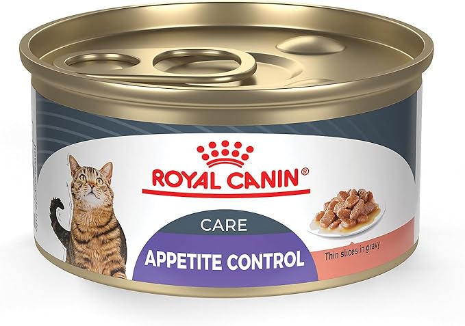 Royal Canin Feline Care Nutrition Appetite Control Care Adult Thin Slices in Gravy Cat Food, 3 oz (Pack of 24)