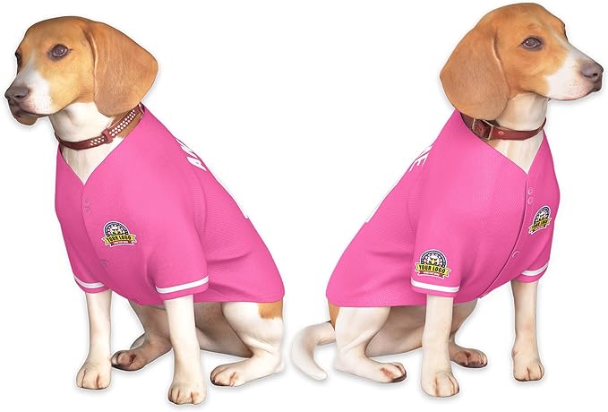 Custom Dog Baseball Jersey with Name Number Logo for Small Pet Dogs-Personalized Dog Shirts