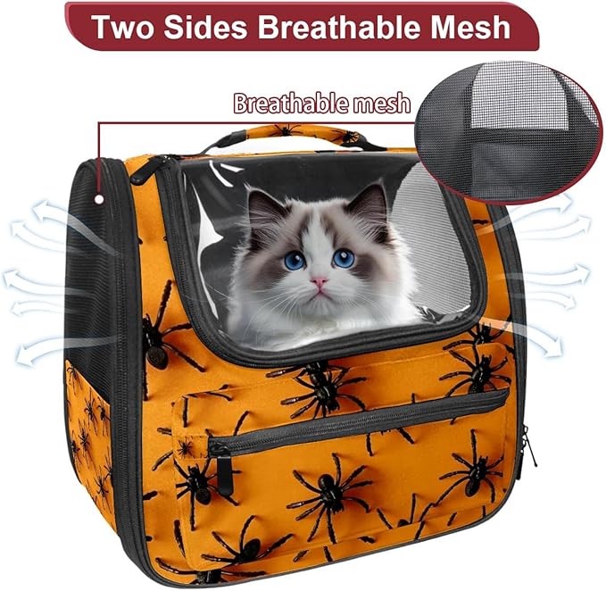 Spiders 2 Pet Carrier Soft Sided Carrier for Small Medium Cats Dogs